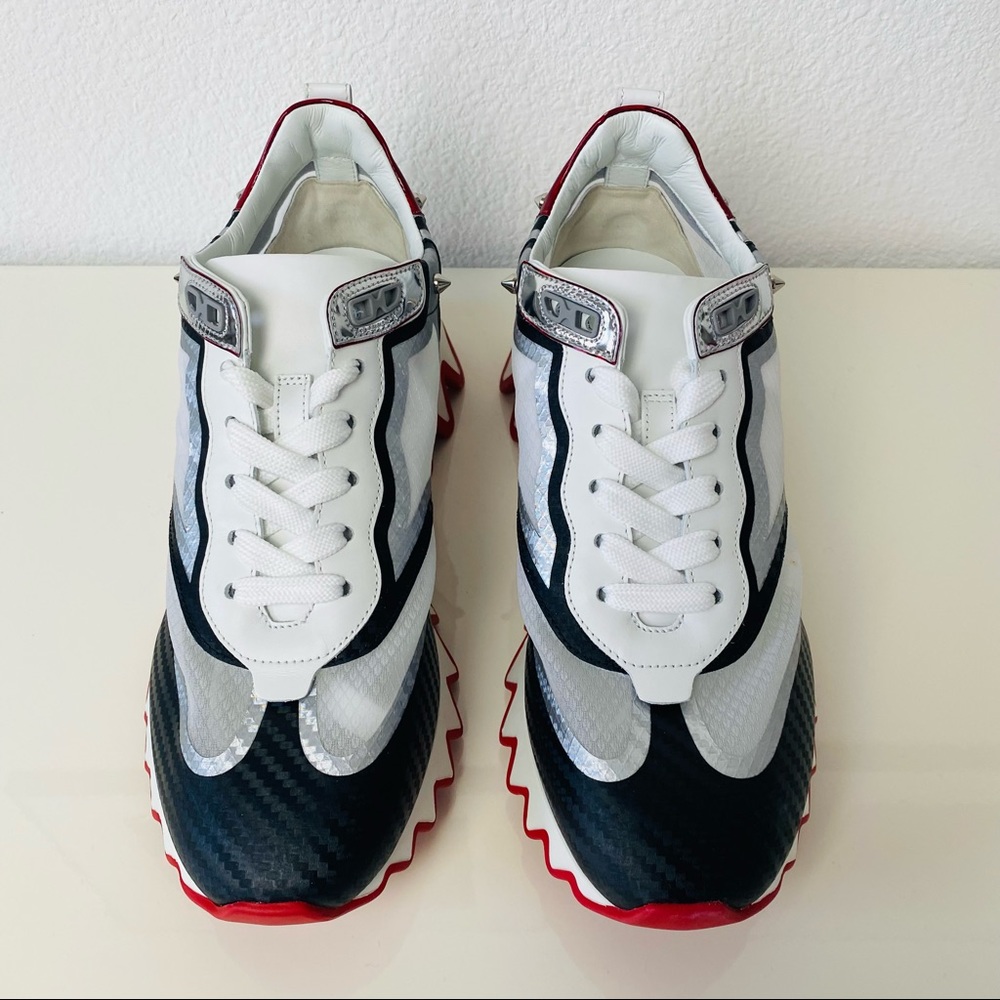 Christian Louboutin Sharkina Spike Low Top Sneaker - Picture 3 of 9